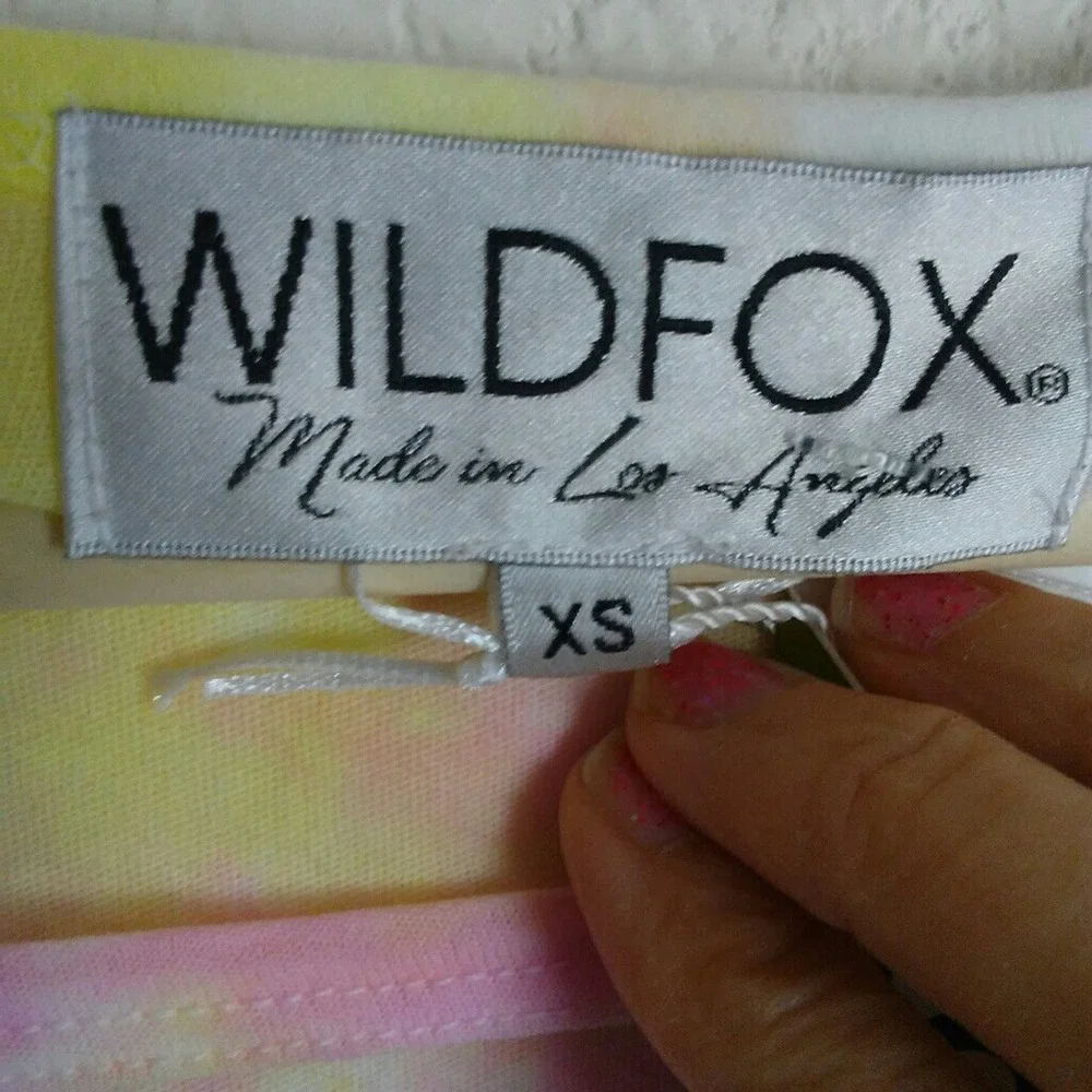Wildfox Sci-Fi AF Tie Dye Rivo Tee T Shirt Size XS - Picture 5 of 7